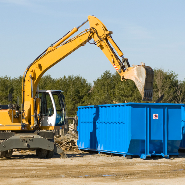 what size residential dumpster rentals are available in Strawberry AR